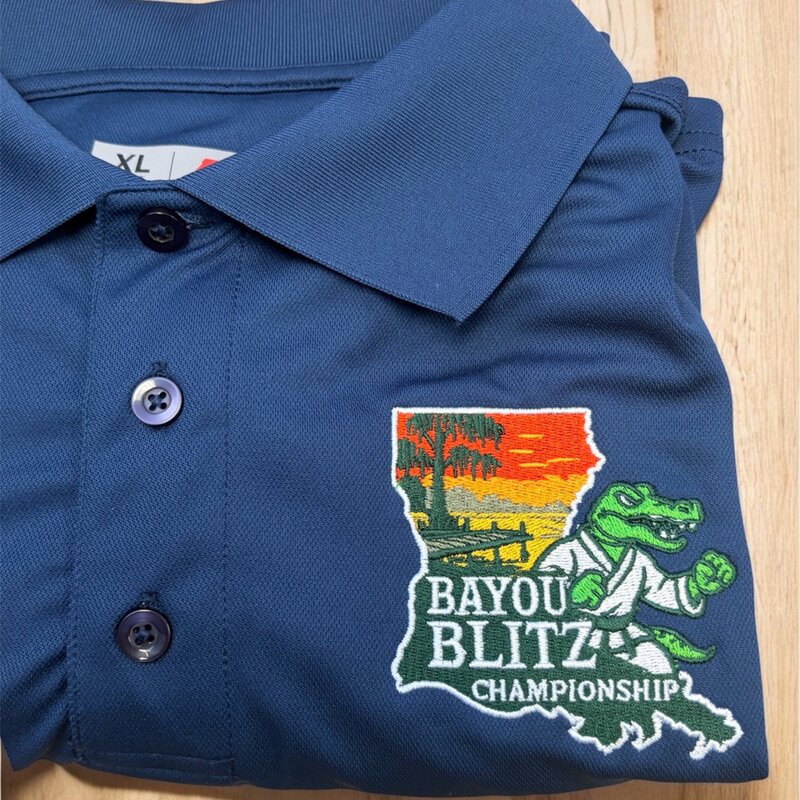 Embroidered company polo